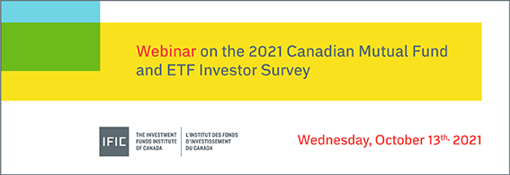 Webinar on 2021 Canadian Mutual Fund and ETF Investor Survey